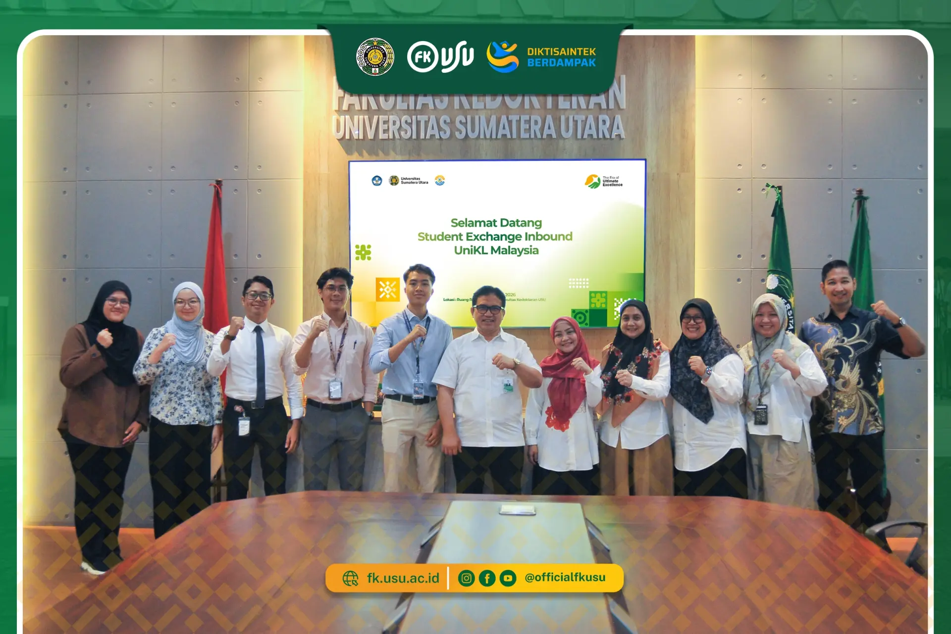 Fakultas Kedokteran USU Sambut Mahasiswa UniKL RCMP Malaysia dalam Program Elective Clinical Rotation